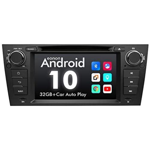 2021 Upgraded-Android Car Stereo Android 10 Car Stereo Eonon Car Radio Applicable to BMW 3 Series GPS Navigation for Car Support Carplay Android Auto/WiFi/Fast Boot/DVR/Backup Camera-7 Inch-GA9465
