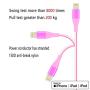 Lightning Cable 4Pack(10/6/6/3ft) 4Colors iPhone Charger MFi Certified Nylon Braided Long Fast USB Cord HaoKanDe Compatible for iPhone11 Pro MAX Xs XR X 8 7 6S 6 Plus SE 5S 5C(Blue Green Purple Pink)