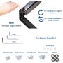 VIVO Black Heavy Duty Articulating Single Pneumatic Spring Arm Desk Mount Stand, Fits Standard and Large Ultrawide Monitor Screen up to 35 inches with Maximum VESA 200x100, STAND-V101H