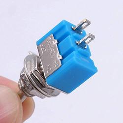 Taiss 500PCS 6A 125V Mini Miniature Toggle Switch 100pcs Each for mts-101, mts-202, mts-102, mts-103, and mts-203