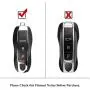 AeroBon 3-Piece Painted Key Cover/ Key Fob Shell Cover Compatible with Porsche Key Shell (MK1)