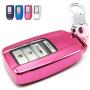 Cajek Pink TPU Key Fob Cover Case Holder Protector for Acura RLX RDX MDX ILX TLX PLX NSX 2 3 4 Buttons Remote Control (Not Fit Engine Hold Key)