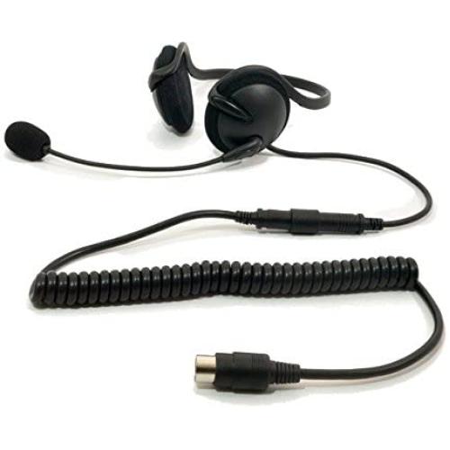 iMC Motorcom HS-H140P Half-Helmet and Helmetless Headset for 7 Pin Harley Davidson Audio Systems