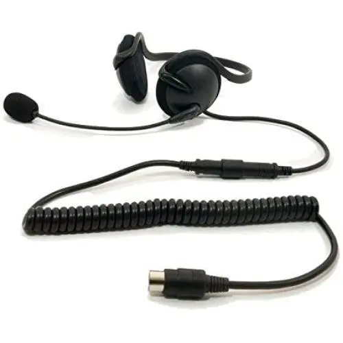 iMC Motorcom HS-H140P Half-Helmet and Helmetless Headset for 7 Pin Harley Davidson Audio Systems