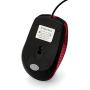 Verbatim Optical Mouse - Wired with USB Accessibility - Mac & PC Compatible - Red