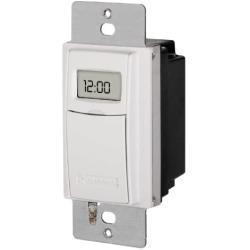 Intermatic ST01 7 Day Programmable In Wall Digital Timer Switch for Lights and Appliances, Astronomic, Self Adjusting, Heavy Duty,White
