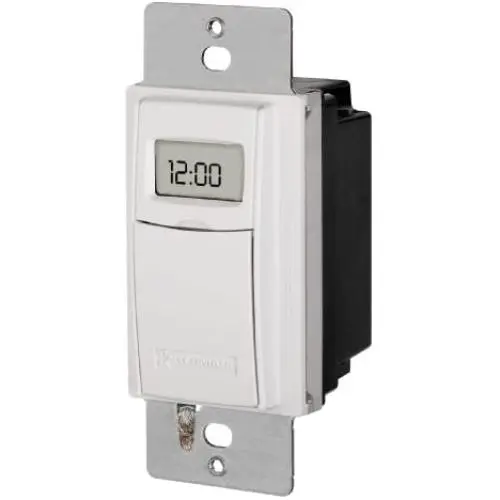 Intermatic ST01 7 Day Programmable In Wall Digital Timer Switch for Lights and Appliances, Astronomic, Self Adjusting, Heavy Duty,White