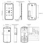 Electronic Cabinet Lock Kit, Digital Touch Keypad Lock, Code/RFID Card/Wristband Entry, Keyless Door Lock for Spa Door Cabinet Jewelry Box