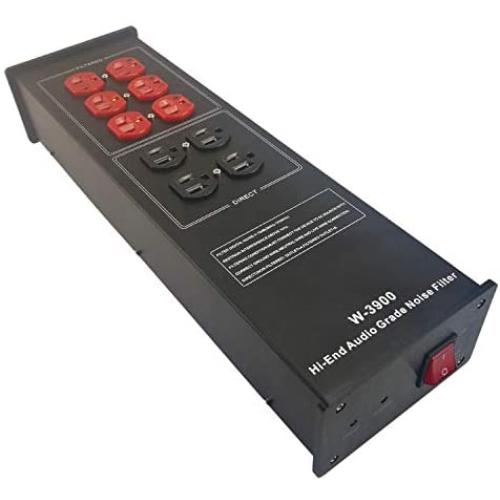AC Power Filter Power Conditioner - WAudio AC Power Purifier with Surge Protector, Black