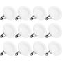 BBounder LED Recessed Lighting 4 Inch 12Pack, Dimmable, Damp Rated, LED Downlight with Baffle Trim, 8.5W=60W 650LM 5000K Can Lights, Simple Retrofit Installation - UL + Energy Star