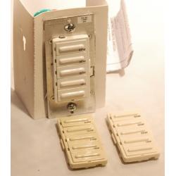 Leviton LTB60-1LZ Decora 1800W Incandescent/20A Resistive-Inductive 1HP Preset 10-20-30-60 Minute Countdown Timer Switch, White/Ivory/Light Almond faceplates included