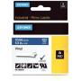 DYMO Industrial Labels for DYMO Industrial Rhino Label Makers, White on Blue, 1/2'', 1 Roll (1805243), DYMO Authentic