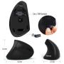 Ergonomic Mouse, LEKVEY Vertical Wireless Mouse - Rechargeable 2.4GHz Optical Vertical Mice : 3 Adjustable DPI 800/1200/1600 Levels 6 Buttons, for Laptop, PC, Computer, Desktop, Notebook etc, Black