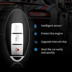 Tyranway Key Fob Fits for Quest 2004-2009 / Pathfinder 2002-2013 / Versa 2007-2013 / Murano 2003-2007, P/N: KBRASTU15, CWTWB1U758 (3-Btn)