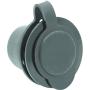 15A Weatherproof Outdoor Power Outlet by Journeyman-Pro 15 Amp 125 Volt NEMA 5-15R Receptacle Kit with Integrated 20'' Extension Cord + Waterproof Rubber Cover (GCR1-BLACK)