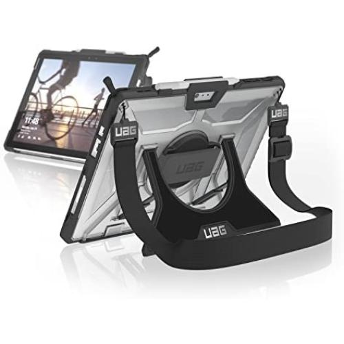 URBAN ARMOR GEAR UAG Designed for Microsoft Surface Pro 7 Plus, Pro 7, Pro 6, Pro 5th Gen (2017) (LTE), Pro 4 w/ Hand Strap & Shoulder Strap Plasma Feather-Light Rugged Ice Military Drop Tested Case