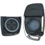 3 Buttons Keyless Entry Remote Shell Case for Hyundai Santa Fe Sonata Replacement Flip Folding Smart Car Key Fob Repair with Uncut Blade