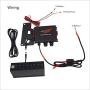 Voswitch Overhead 8-Switch Pod/Panel with Control and Source Box Blue Backlight Compatible with Jeep Wrangler JK JKU 2007-2018