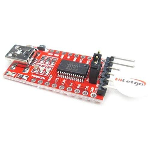 HiLetgo FT232RL FTDI Mini USB to TTL Serial Converter Adapter Module 3.3V 5.5V FT232R Breakout FT232RL USB to Serial Mini USB to TTL Adapter Board for Arduino