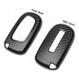 TANGSEN Smart Key Fob Personalized Case Protective Cover for DODGE RAM for JEEP CHEROKEE 3 4 5 Button Keyless Entry Remote 3D Carbon Fiber ABS Plastic Emboss