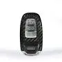 M.JVisun Genuine Carbon Fiber Key Fob Cover for Audi A4 A4L A5 A6 A6L A7 A8 Q5 Q8 R8 RS4 RS5 RS6 RS7 S4 S5 S6 S7 S8 SQ5 Smart Car Remote Key, Mens Car Key Fob Case Womens Fob Cover - Black