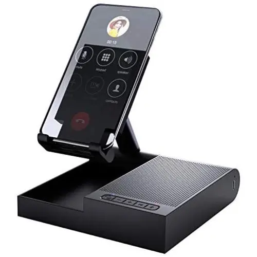 Bluetooth/USB Speakerphone, Wireless Bluetooth Speaker with DSP Noise Reduction, Enhanced Voice Pickup, Phone Stand, 10W Wireless Charger, Conference Speaker for Computer, Phone, Tablet, Home Office Bluetooth/USB Speakerphone, Wireless Bluetooth Speaker with DSP Noise Reduction, Enhanced Voice Pickup, Phone Stand, 10W Wireless Charger, Conference Speaker for Computer, Phone, Tablet, Home Office