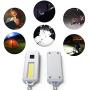 Mini Flashlight Keychain LED Torch USB Rechargeable | 150LM 1W Spotlight 350LM 3W Area Source Flashlight Pocket Torch | Inbuilt Magnet Smart Lighting Device IPX5 Waterproof