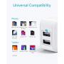 iPhone Charger, Anker PowerPort III 2-Port 12W USB Wall Charger with 3ft MFi Certified Lightning Cable, Foldable Plug, for iPhone Xs/XR/ 11/11 Pro/SE 2020/ iPad, and More