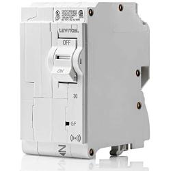 Leviton LB230-GS 30 Amp, 2-Pole Plug-on Smart GFCI Branch Circuit Breaker, 120 VAC, White