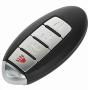 ANGLEWIDE Car Key Fob Keyless Entry Remote Flip Replacement for 07-08 Nissan Maxima Accessories 1pad 4 Buttons Black