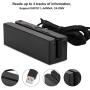 MSR90 USB Swipe Magnetic Credit Card Reader 3 Tracks Mini Smart Card Reader MSR605 MSR606 Deftun
