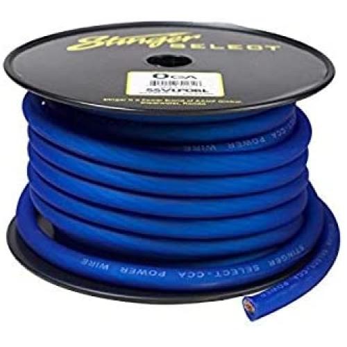 Stinger SSVLP0BL 1/0Ga Matte Blue Power Wire 50