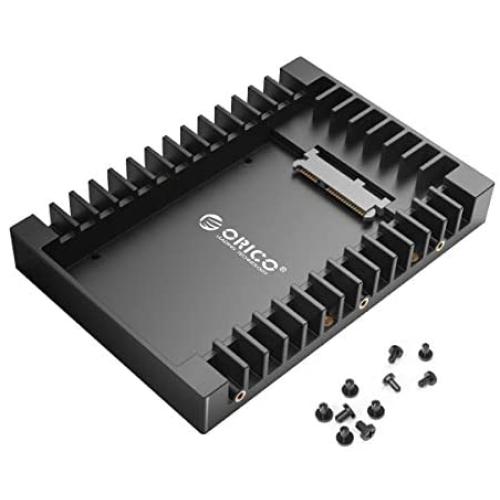 ORICO 2.5 SSD SATA to 3.5 Hard Drive Adapter Internal Drive Bay Converter Mounting Bracket Caddy Tray for 7 / 9.5 / 12.5mm 2.5 inch HDD / SSD with SATA III Interface