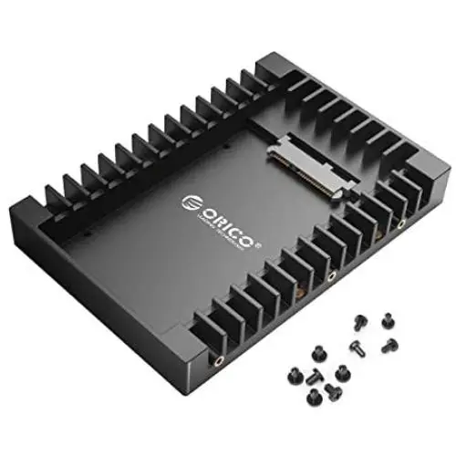 ORICO 2.5 SSD SATA to 3.5 Hard Drive Adapter Internal Drive Bay Converter Mounting Bracket Caddy Tray for 7 / 9.5 / 12.5mm 2.5 inch HDD / SSD with SATA III Interface