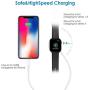 Smart iWatch Charger Watch Charging Cable for Apple Watch Series SE/6/5/4/3/2/1 iOS 6.0 & iPhone 12/11/Pro/Max/XR/XS/XS Max/X&iPad Series