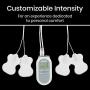Vive Digital TENs Unit - Portable Muscle Stimulator Electrode Machine Pad Device - Electrotherapy Massager for Neck, Back, Nerve and Sciatica Pain Relief - Personal Electric Home EMS Stim Therapy