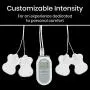 Vive Digital TENs Unit - Portable Muscle Stimulator Electrode Machine Pad Device - Electrotherapy Massager for Neck, Back, Nerve and Sciatica Pain Relief - Personal Electric Home EMS Stim Therapy