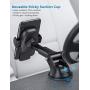 Car Phone Mount, Mpow 3-1 Phone Holder for Dashboard & Air Vent & Windshield with Strong Suction Cup and Twist-Lock Clip Compatible iPhone 12 11 Pro MAX XS XR X 8 7 6Plus Etc