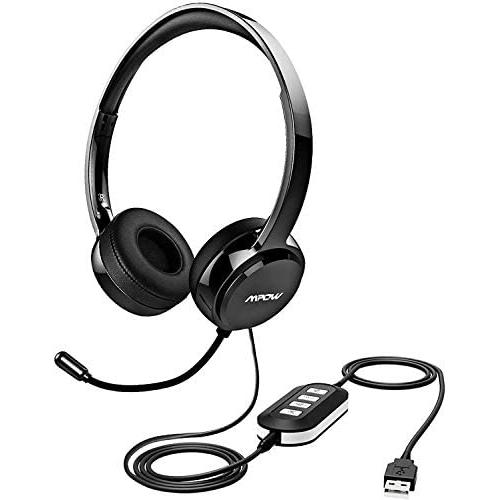 Mpow 071 USB Headset/ 3.5mm Computer Headset with Microphone Noise Cancelling, Lightweight PC Headset Wired Headphones, Business Headset for Skype, Webinar, Cell Phone, Call Center Mpow 071 USB Headset/ 3.5mm Computer Headset with Microphone Noise Cancelling, Lightweight PC Headset Wired Headphones, Business Headset for Skype, Webinar, Cell Phone, Call Center
