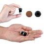 Ulincos Latching Push Button Switch U16F2 1NO1NC SPDT ON/OFF Black Shell with Green LED Ring Suitable for 16mm 5/8'' Mounting Hole (Green)