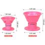 Emoly 40 Pcs Magic Silicone Hair Rollers - Include 20pcs Large Silicone Curlers and 20pcs Small Silicone Curlers，Styling Tool Professional Accessories（Pink）