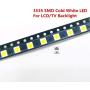 ACHICOO 50/100 Pcs Dio-des TV Backlight 2W 6V / 1W 3V 3535 SMD LED Televisao Cold White Backlit LCD Backlight for TV 2W 6V 50Pieces Electronic Phone Computer Products for Travel/Work