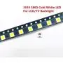 ACHICOO 50/100 Pcs Dio-des TV Backlight 2W 6V / 1W 3V 3535 SMD LED Televisao Cold White Backlit LCD Backlight for TV 2W 6V 100Pieces Electronic Phone Computer Products for Travel/Work