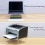 AQUIVER Acrylic Monitor Stand - 10mm Thickness Clear Platform - 14.5(L) x 9(W) x 3.4(H) Ergonomic Desktop Riser - for Laptop, Pc, Notebook, Printer, Computer, Flat Screen LCD TV