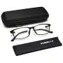 VVDQELLA Blue Light Blocking Glasses, Computer Reading Glasses for UV Protection Anti Eyestrain TR90 Lightweight Frame Women & Men (3.00x)