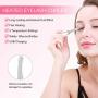 Heated Eyelash Curler, TOUCHBeauty USB Rechargeable Electric Eyelash Curlers with 3 Temperature Settings Silicone Comb Lash Curler for Women Quick Natural Curling Safe Painless Long Lasting