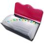 Receipt Organizer for Business,School,Office,Bank,Accordian File Folder for Check,Bill,Invoice,13 Pockets Expanding File Organizer(Red)