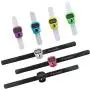 YarnLadies 7 Pcs Case Resettable 5 Digit LCD Electronic Finger Counter Hand Tally Lap Counter Tally Hand 3 Pcs with 25cm Magic Wrist Tape,4 Pcs with Soft Plastic Finger Band