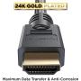 PowerBear 4K HDMI Cable 10 ft | High Speed, Braided Nylon & Gold Connectors, 4K @ 60Hz, Ultra HD, 2K, 1080P & ARC Compatible | for Laptop, Monitor, PS5, PS4, Xbox One, Fire TV, Apple TV & More