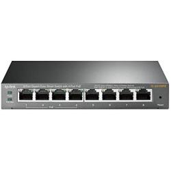 TP-Link 8 Port Gigabit PoE Switch, 4 PoE Port @57W, Easy Smart, Plug & Play, Limited Lifetime Protection, Sturdy Metal, Shielded Ports, Support QoS, Vlan, IGMP and Link Aggregation (TL-SG108PE) Black